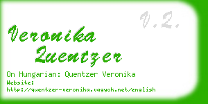 veronika quentzer business card